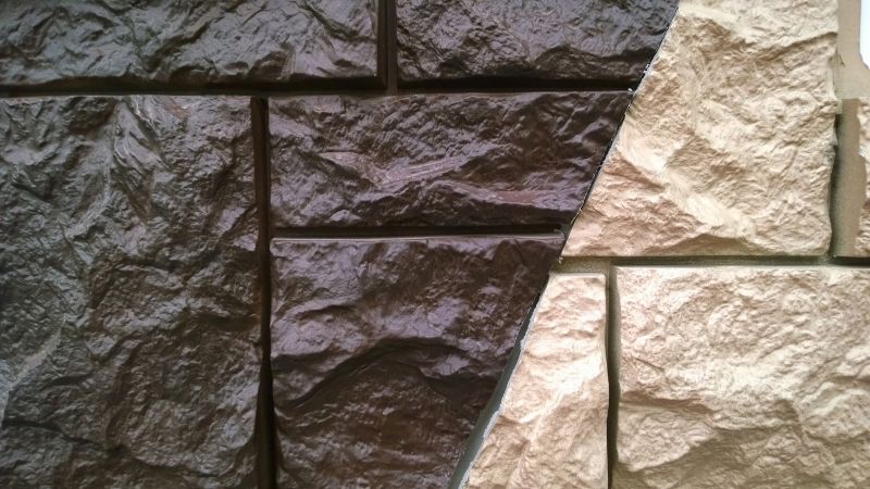 Faux Rock Siding Installation